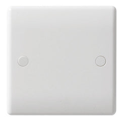 BG - 894 -  1 Gang Blank Plate White