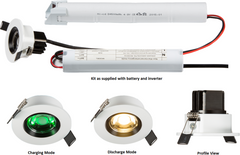 230V IP20 5W LED  Emergency Downlight 6000K (non-maintained use only)