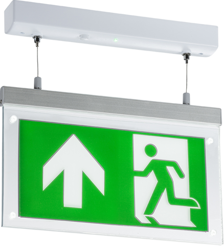 230V  2W LED Suspended Double-Sided Emergency Exit Sign