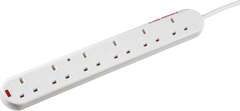 13A 6G 2M Surge Protected Extension Lead with Neon