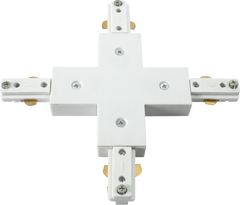 230V Track X-connector - White