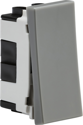 20AX 1G intermediate modular switch (25x50mm) - Grey