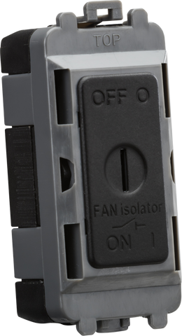 10A Fan Isolator Key Switch Module - Matt Black