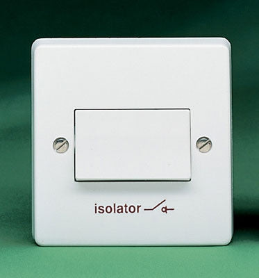 Crabtree Capital 4017 6A Three Pole Isolating Switch Marked with Isolator Symbol