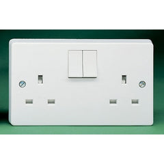 Crabtree Capital 4306 2 Gang SP 13A Switched Socket