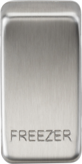 Switch cover "marked FREEZER" - brushed chrome