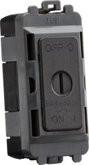 10A Fan Isolator Key Switch Module - smoked bronze