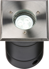 230V IP67 Square Stainless Steel Walkover / Driveover Light