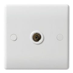 BG - 860 -  1 Gang Co-Axial Socket White