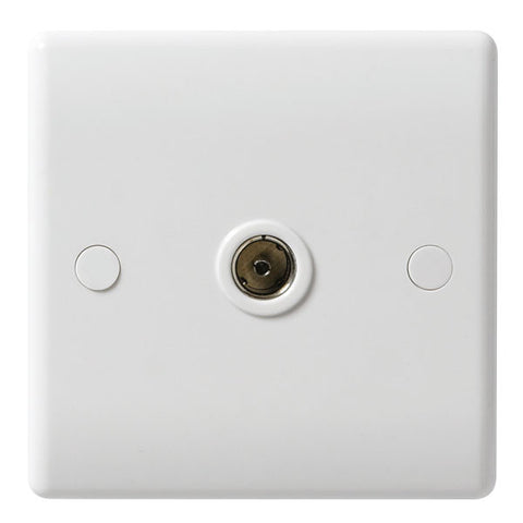 BG - 862 -  1 Gang Isolated Co-Axial Socket White
