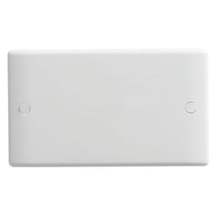 BG - 895 -  2 Gang Blank Plate White