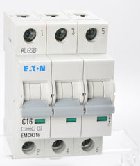 Eaton (MEM) - EMCH316 -  MCB 16A 10/15kA Trip Type C 3P
