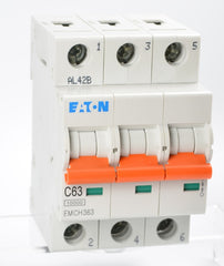 Eaton (MEM) - EMCH363 -  MCB 63A 10/15kA Trip Type C 3P