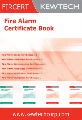 Kewtech - FIRCERT Fire alarm Certification Book