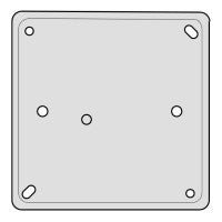 GBG03 Ultimate grid 6-8 gang mounting box flush/surface grey