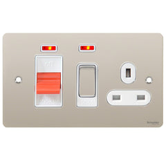GU4201WPN Ultimate flat plate pearl nickel white insert 45A cooker control unit + neon