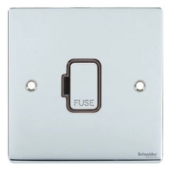 GU5500BPC Ultimate low profile polished chrome black insert 13A unswitched fused connection unit