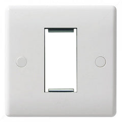 GU8050 Ultimate white moulded 1 euro modular plate