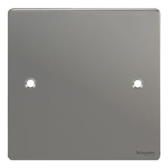 GU8210BN Ultimate flat plate black nickel 1 gang blank plate