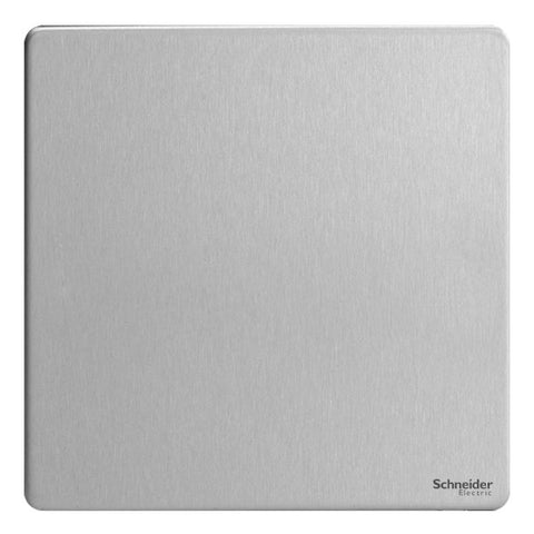 GU8410SS Ultimate screwless flat plate stainless steel 1 gang blank plate