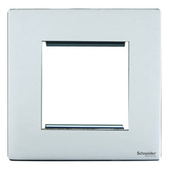 GU8460PC Ultimate screwless flat plate polished chrome 2 euro modular plate