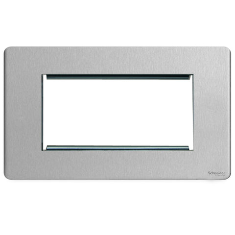 GU8480SS Ultimate screwless flat plate stainless steel 4 euro modular plate