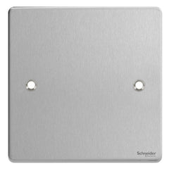 GU8510BC Ultimate low profile brushed chrome 1 gang blank plate