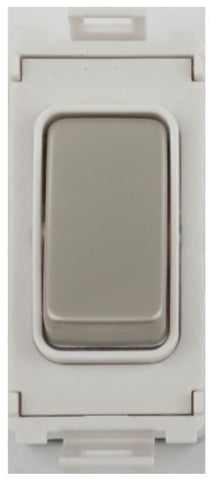 GUG102RWPN Ultimate grid 10AX 2 way retractive switch module pearl nickel white insert