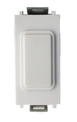 GUGEMWWPW Ultimate grid 2 way & multiway retractive switch (for use with electronic dimmers only) white metal  white insert