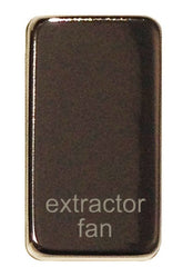 GUGREFBN Ultimate grid rocker cap component black nickel marked extractor fan