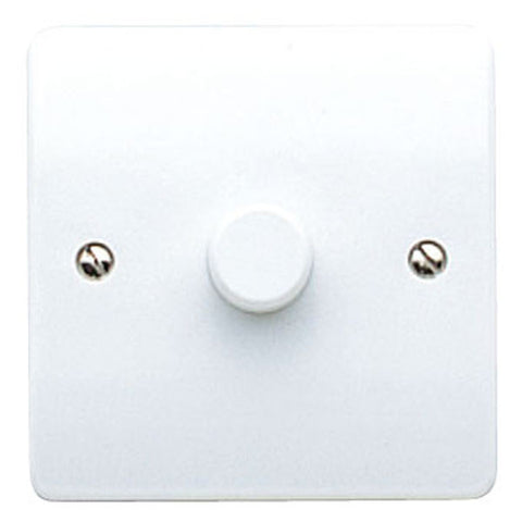 MK Electric K1531WHI Logic Plus 1 Gang 250v 250w Rotary Dimmer
