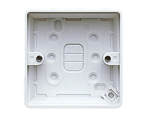 MK - K2140WHI 1gang 30mm surface box