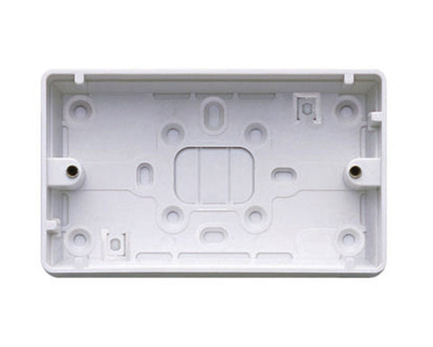 MK - K2183WHI 2 gang 32mm pvc box