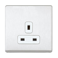 MK K24780BSSW - 13A 1G Dp Dual Earth Unswitched Socket
