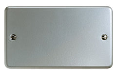K3369ALM - 2 Gang Blank Plate - Metallic