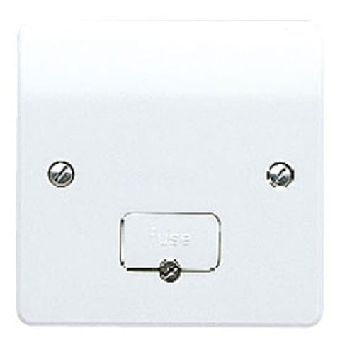 MK Electric K337WHI Logic Plus 13A DP Unswitched Fused Connection Unit with Flex Outlet