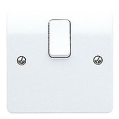 MK Electric K5403WHI Logic Plus 20A DP Switch With Flex Outlet In Base