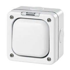 MK Masterseal Plus K56420WHI - IP66 1 Gang Switch Enclosure For Use With Any One Switch Module - White