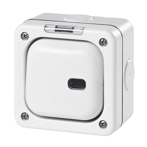 MK Masterseal Plus K56421WHI - IP66 1 Gang Switch Enclosure For Use With Any One Switch Module and Neon Module - White