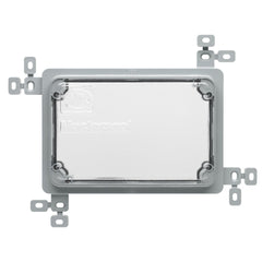 MK Masterseal Plus K56501GRY - IP66 2 Gang Plaster Tile Flush Mounting Frame - Grey
