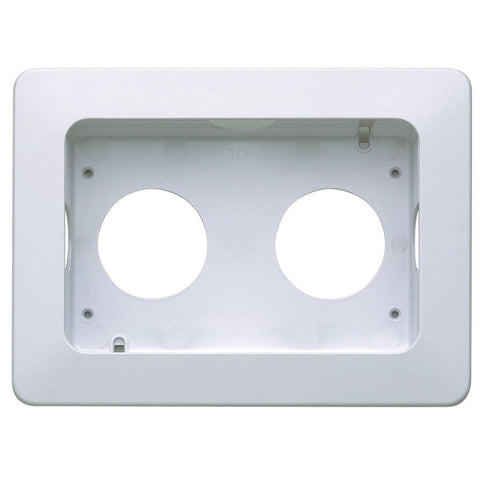 MK Masterseal Plus K56503WHI - IP66 2 Gang Flush Mounting Bezel For Use With 56506 - White
