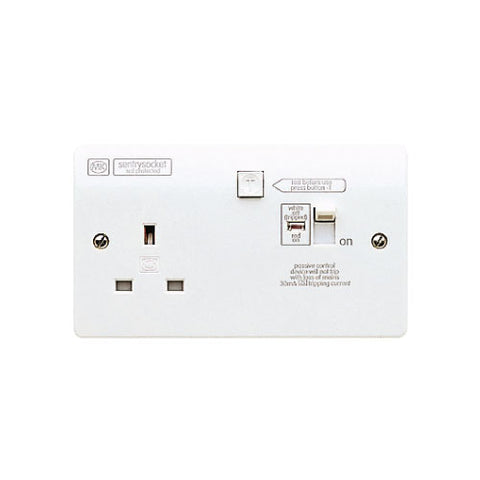 MK Electric K6303WHI Logic Plus 13A RCD Protected Switch