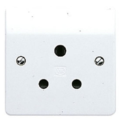 MK Electric K772WHI Logic Plus 15A 1 Gang Round Pin Socket