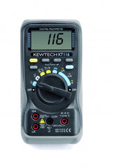 Kewtech - KT116 Digital AC/DC 10A  600V  Multimeter with Temperature measurement