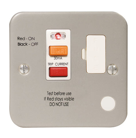 MC554RCD - 13 Amp RCD Fused - Metallic