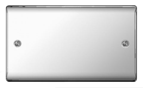 BG  Nexus Metal - NPC95 -  Chrome 2 Gang Blank-Plate
