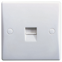 GU7062 Ultimate white moulded Secondary telephone socket