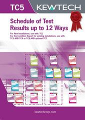 Kewtech - TC5 Schedule of Test results 12 Ways