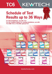 Kewtech - TC6 Schedule of Test results 36 Ways